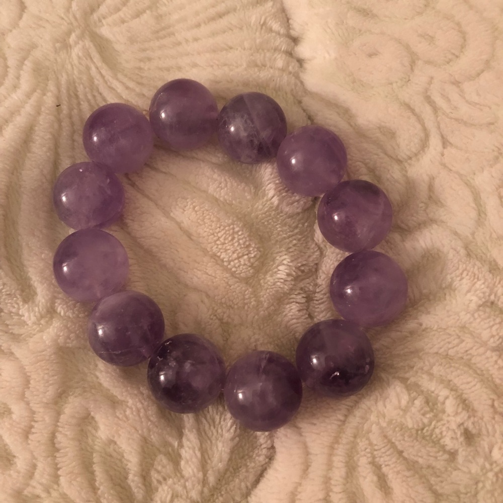 Purple stone bracelet